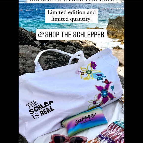 NEW STEPHANIE GOTTLIEB “The Schlep Is Real” *SOLD OUT* LIMITED EDITION* Tote Bag - Picture 5 of 7